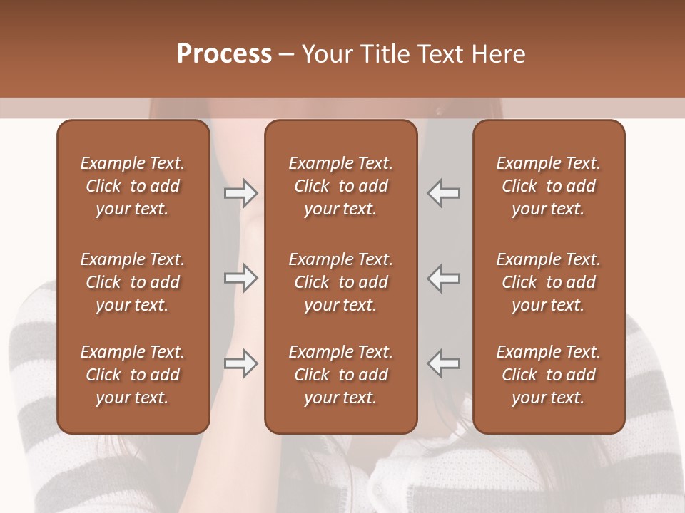 Lady Thin Wrinkles PowerPoint Template