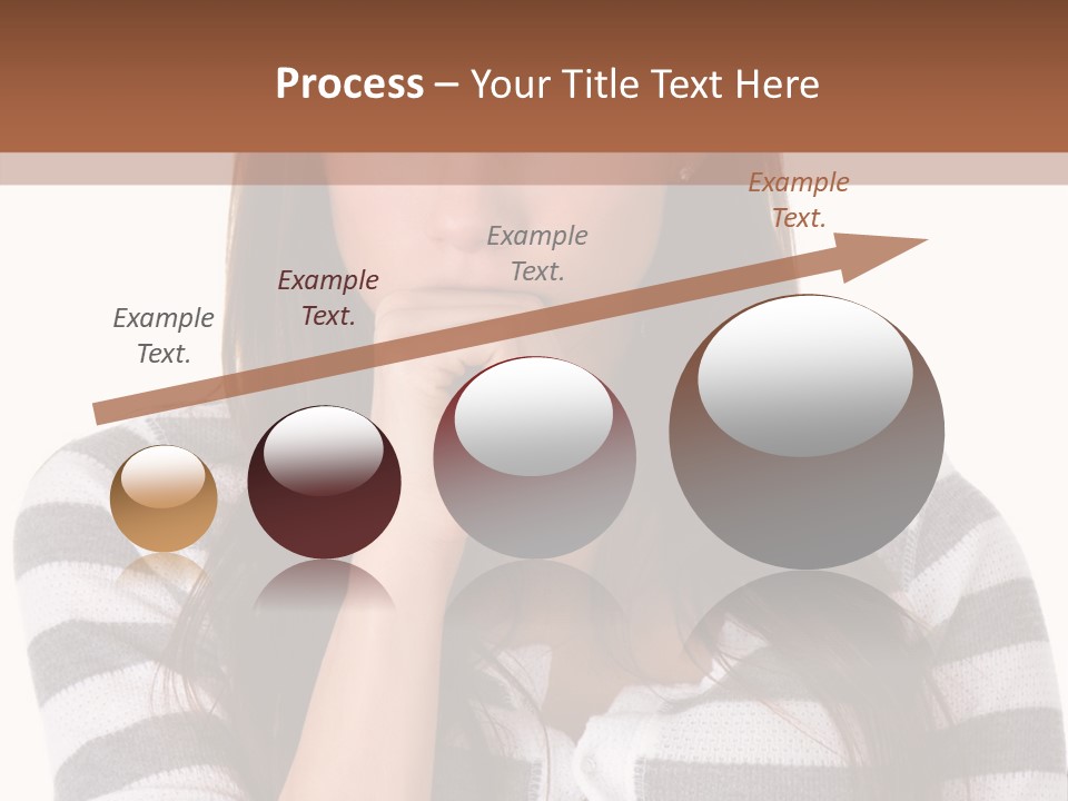 Lady Thin Wrinkles PowerPoint Template