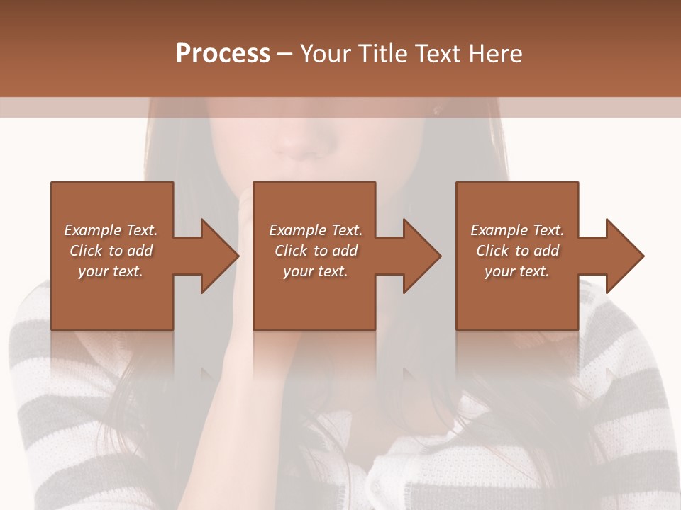 Lady Thin Wrinkles PowerPoint Template