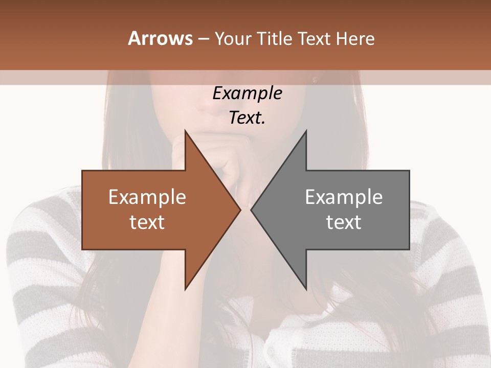 Lady Thin Wrinkles PowerPoint Template