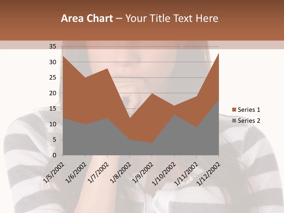 Lady Thin Wrinkles PowerPoint Template