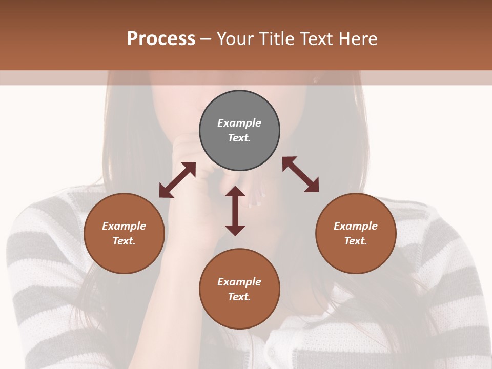 Lady Thin Wrinkles PowerPoint Template