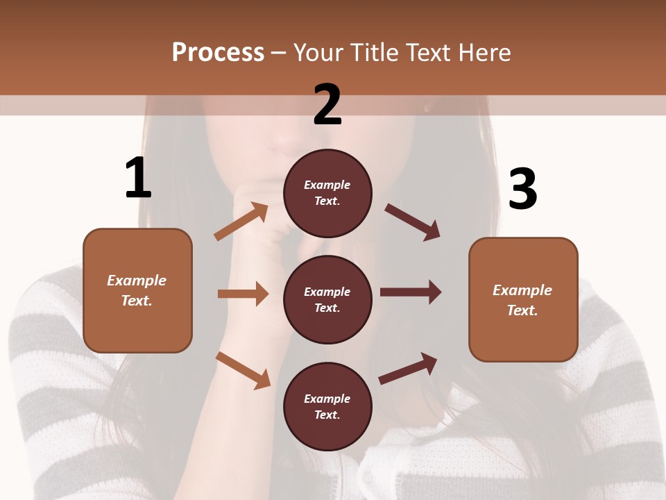 Lady Thin Wrinkles PowerPoint Template