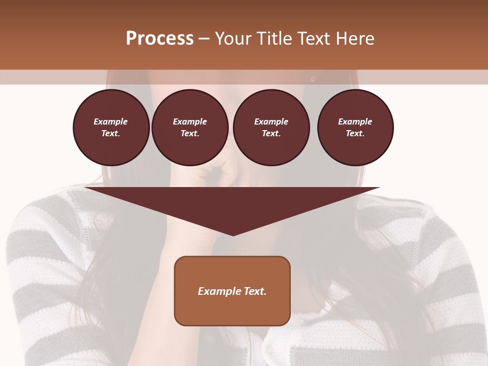 Lady Thin Wrinkles PowerPoint Template