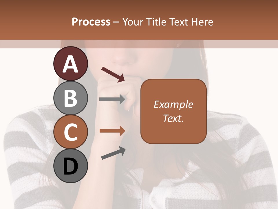 Lady Thin Wrinkles PowerPoint Template