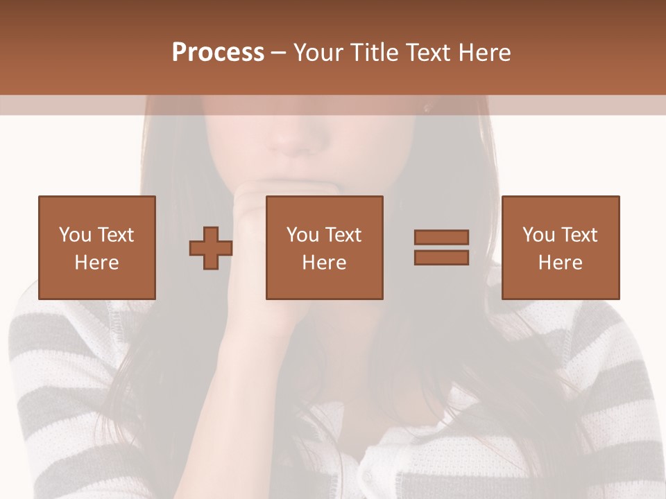 Lady Thin Wrinkles PowerPoint Template