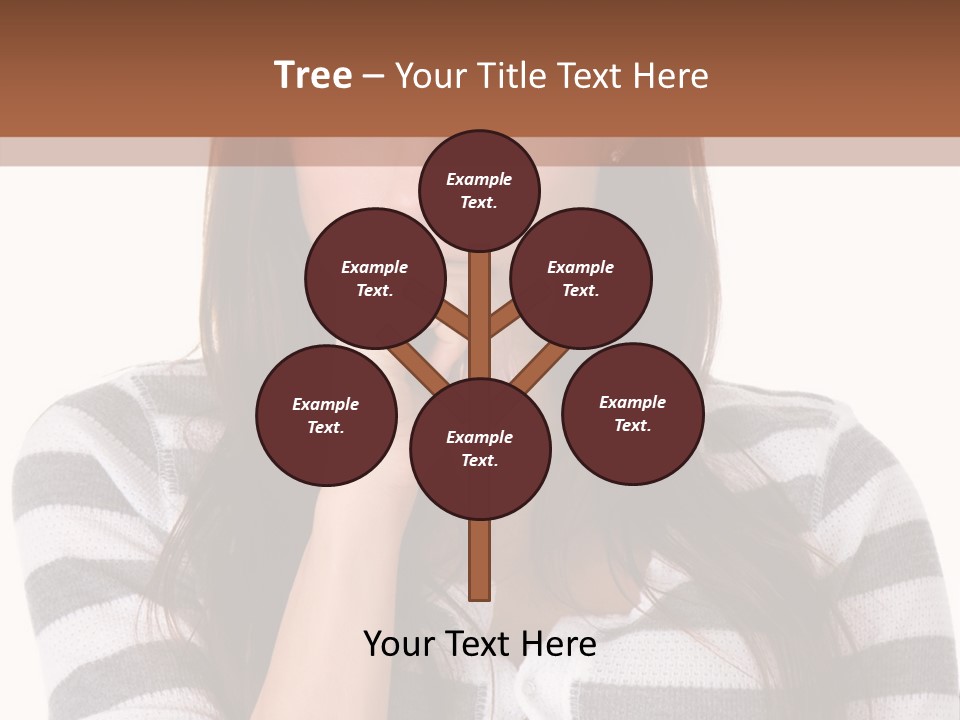 Lady Thin Wrinkles PowerPoint Template