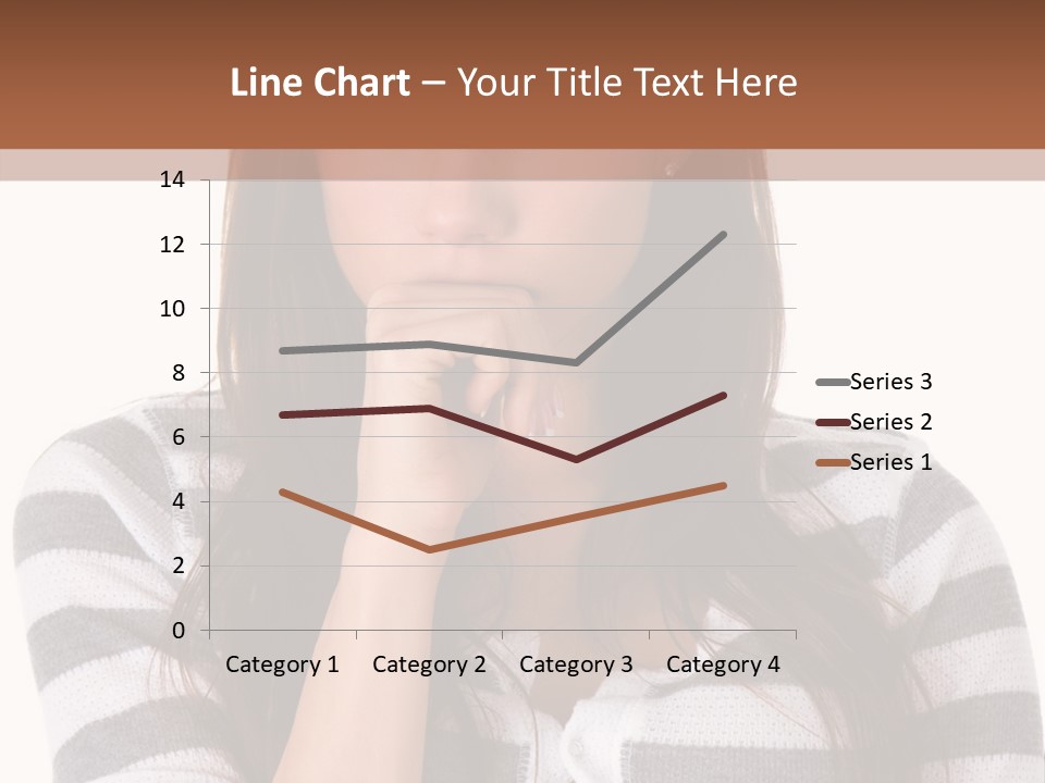 Lady Thin Wrinkles PowerPoint Template