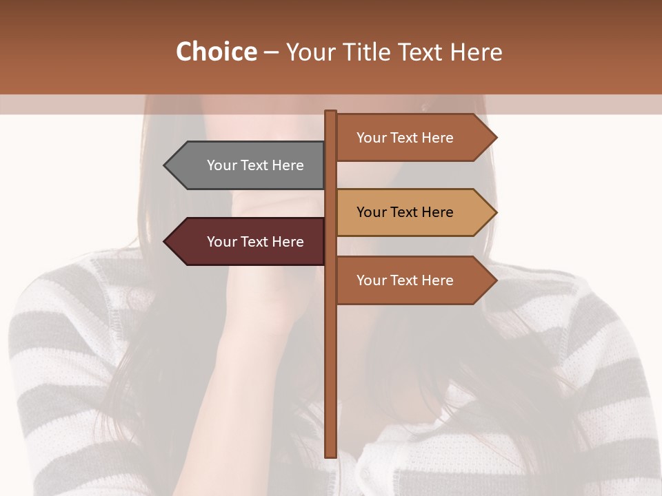 Lady Thin Wrinkles PowerPoint Template