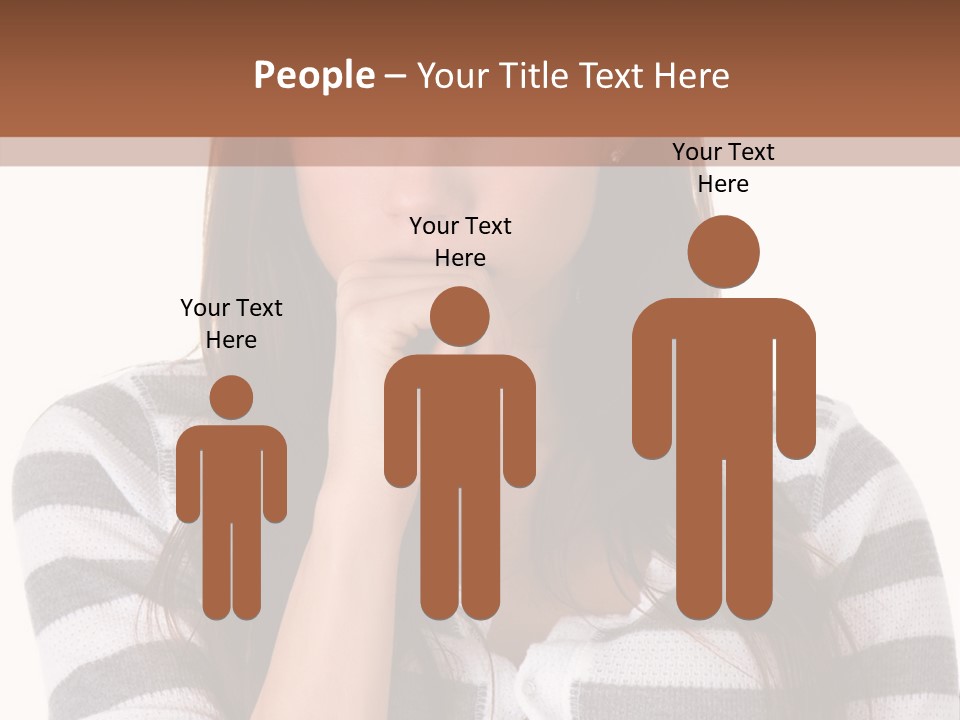 Lady Thin Wrinkles PowerPoint Template