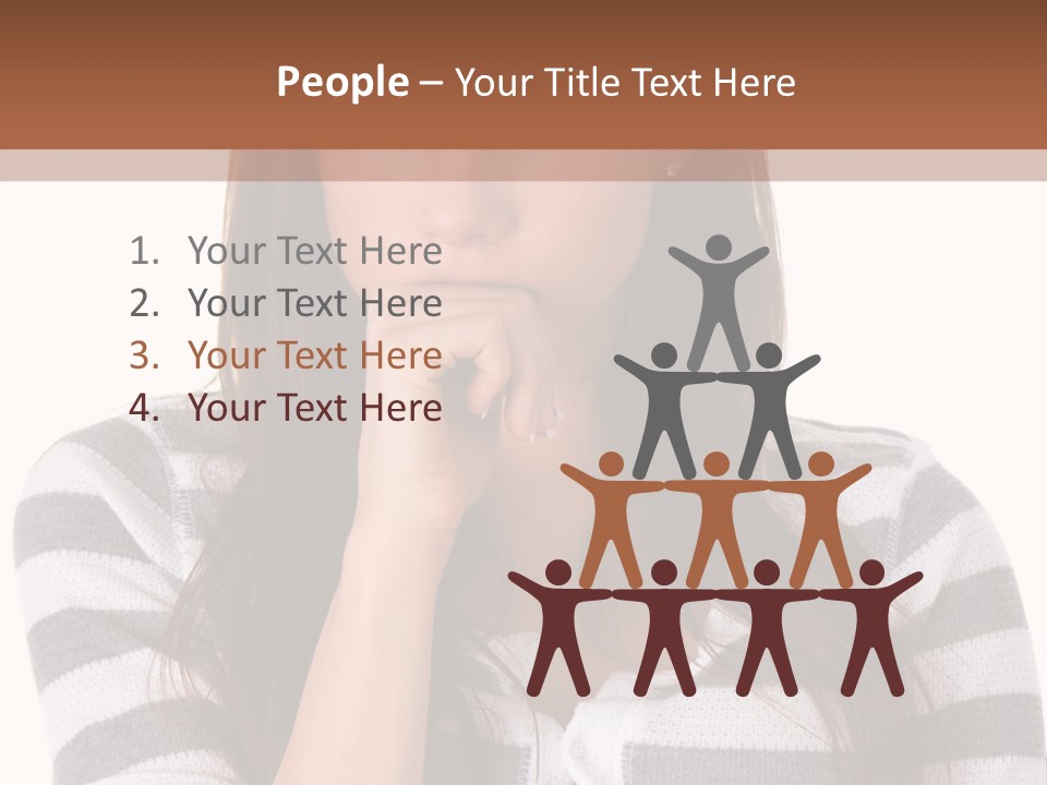 Lady Thin Wrinkles PowerPoint Template