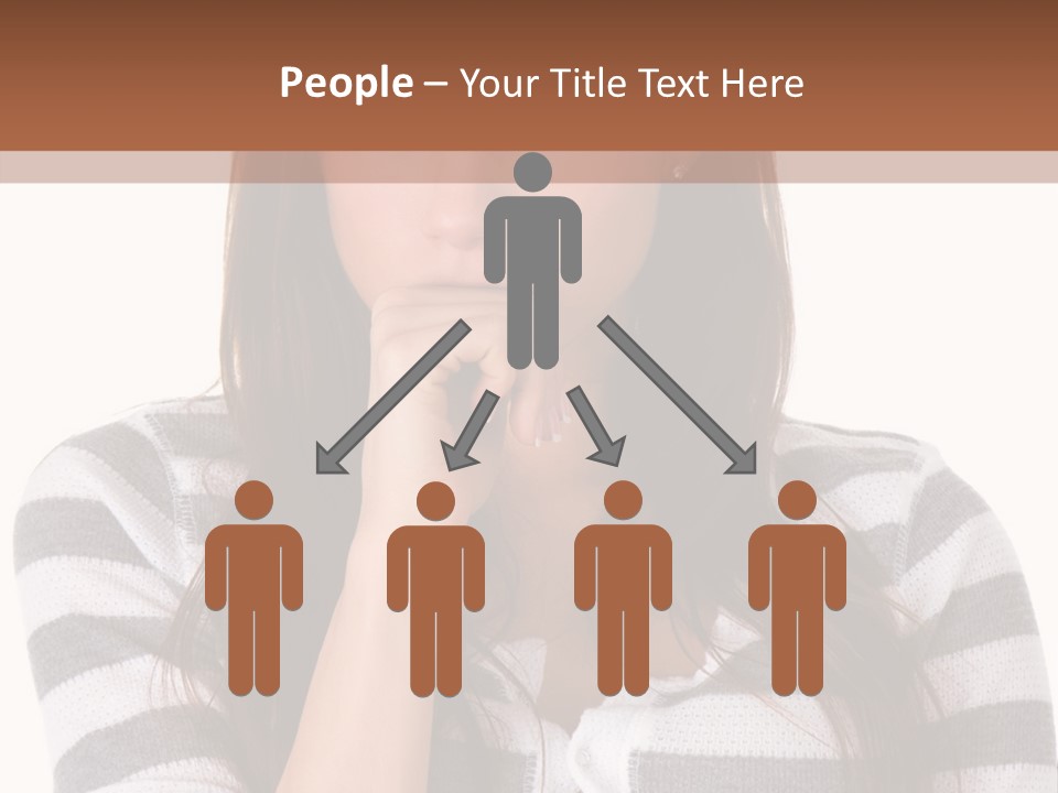 Lady Thin Wrinkles PowerPoint Template