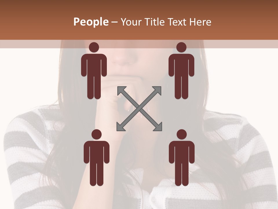 Lady Thin Wrinkles PowerPoint Template