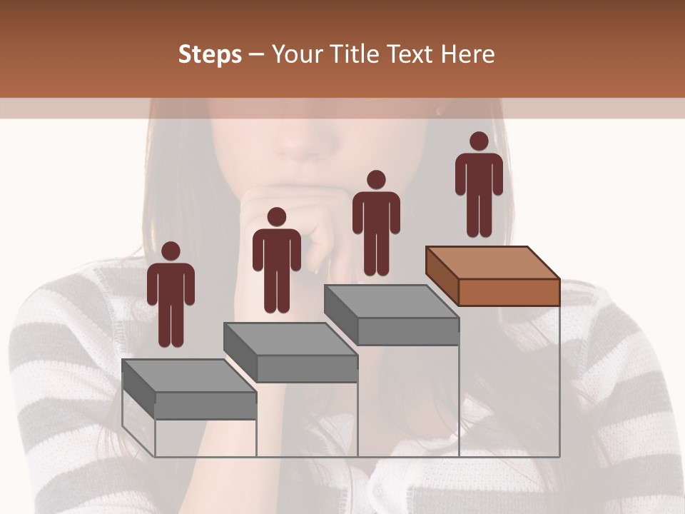 Lady Thin Wrinkles PowerPoint Template