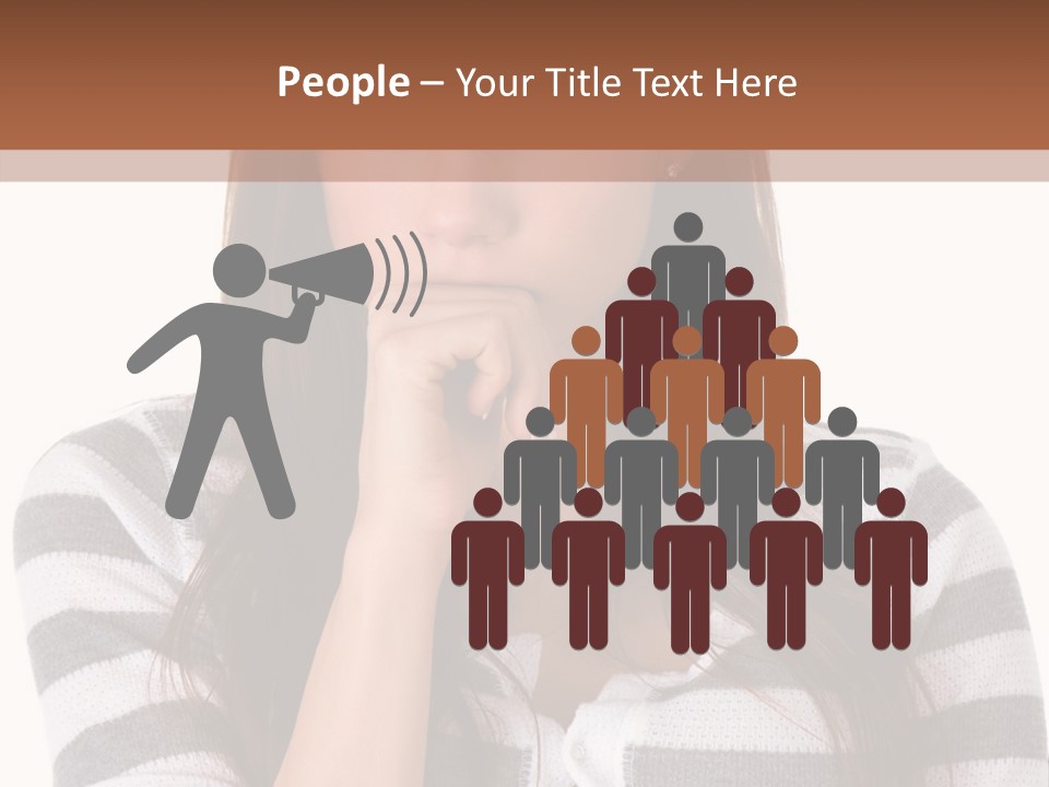 Lady Thin Wrinkles PowerPoint Template