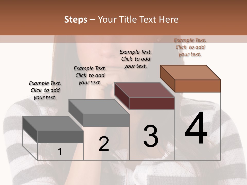 Lady Thin Wrinkles PowerPoint Template