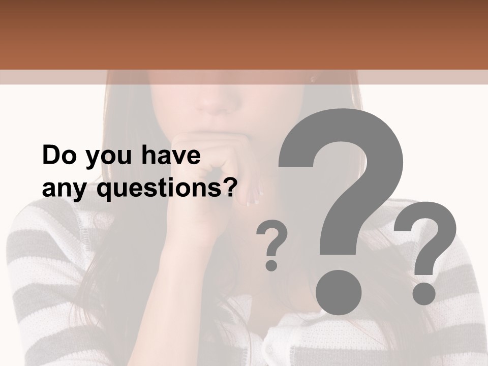 Lady Thin Wrinkles PowerPoint Template