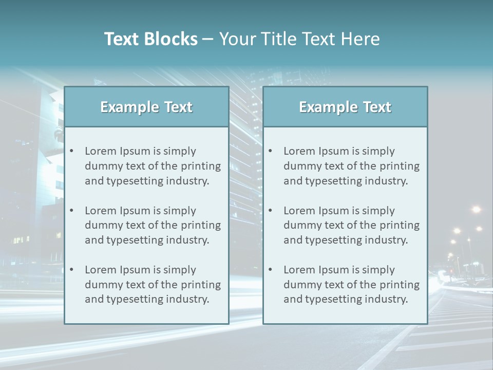 Business Volume Structure Transportation PowerPoint Template
