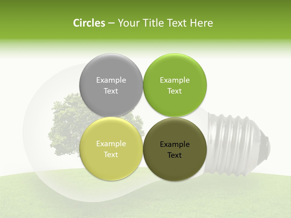 Plant Future Bulb PowerPoint Template