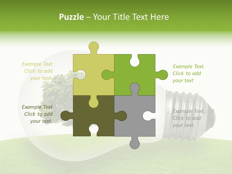 Plant Future Bulb PowerPoint Template