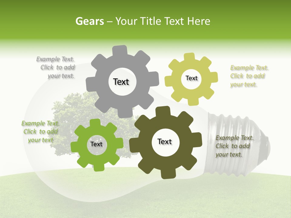 Plant Future Bulb PowerPoint Template