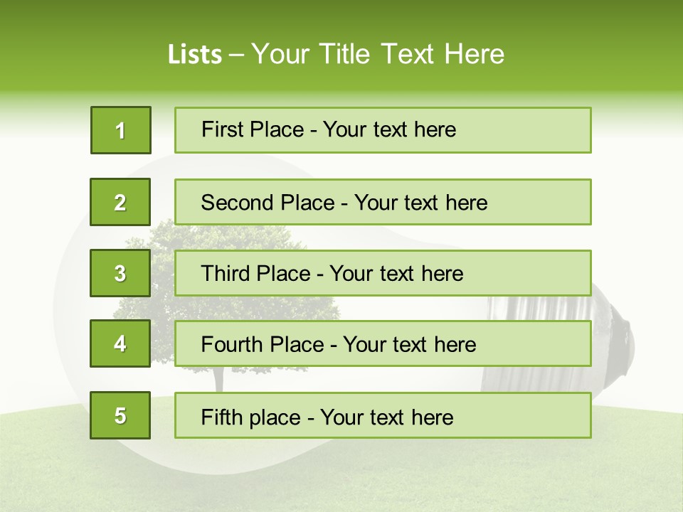 Plant Future Bulb PowerPoint Template