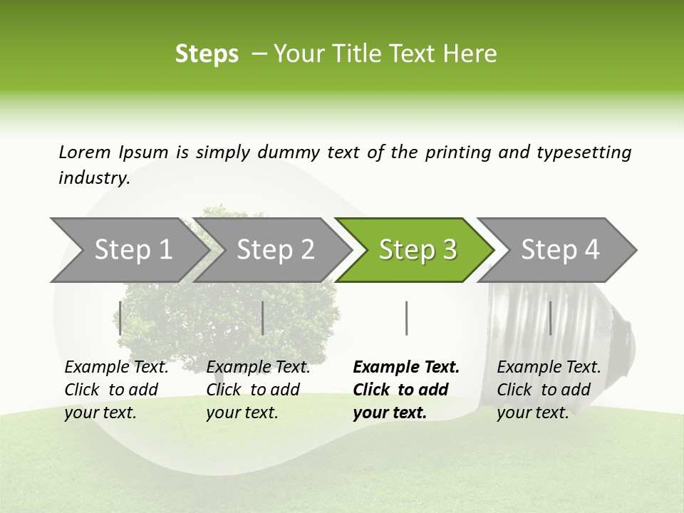 Plant Future Bulb PowerPoint Template