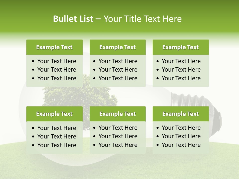 Plant Future Bulb PowerPoint Template