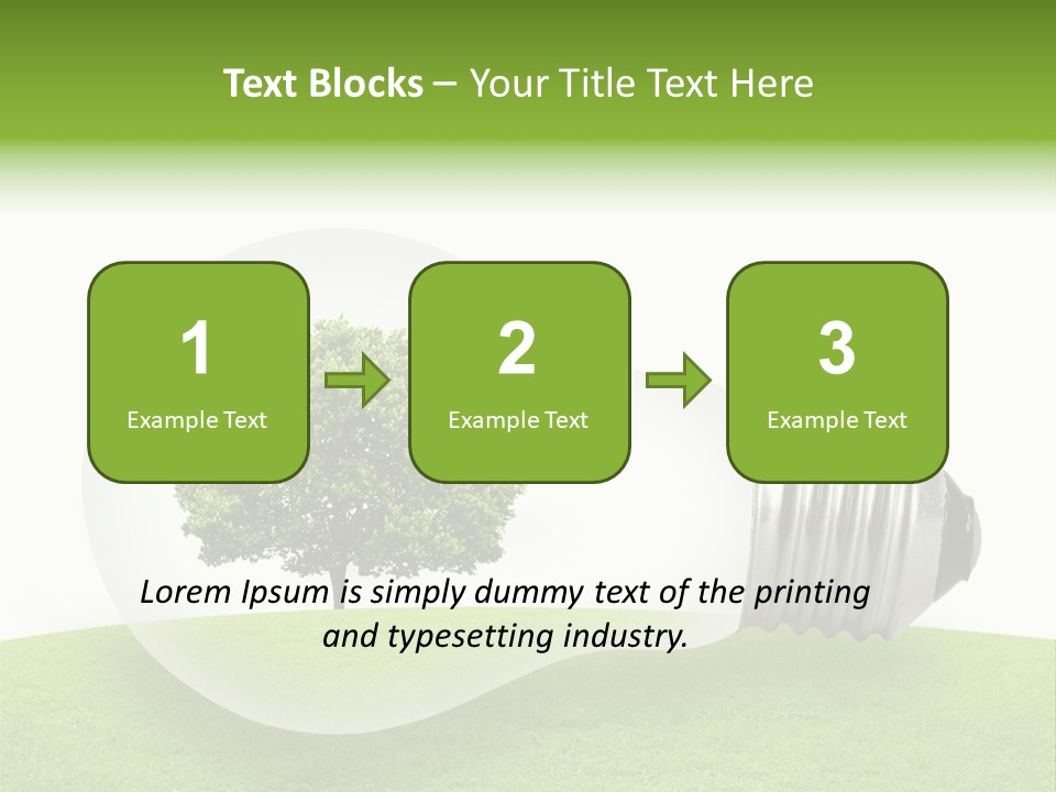 Plant Future Bulb PowerPoint Template