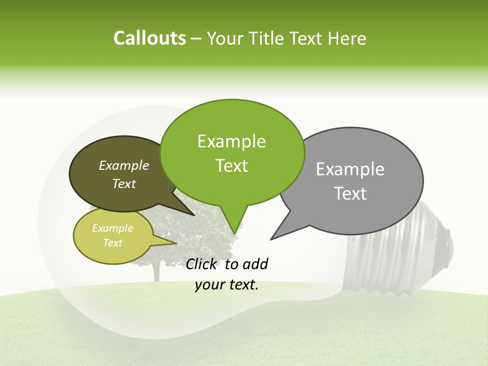 Plant Future Bulb PowerPoint Template