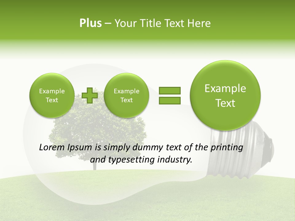 Plant Future Bulb PowerPoint Template