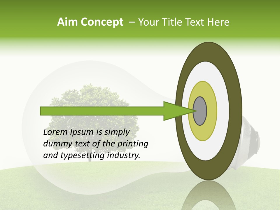 Plant Future Bulb PowerPoint Template