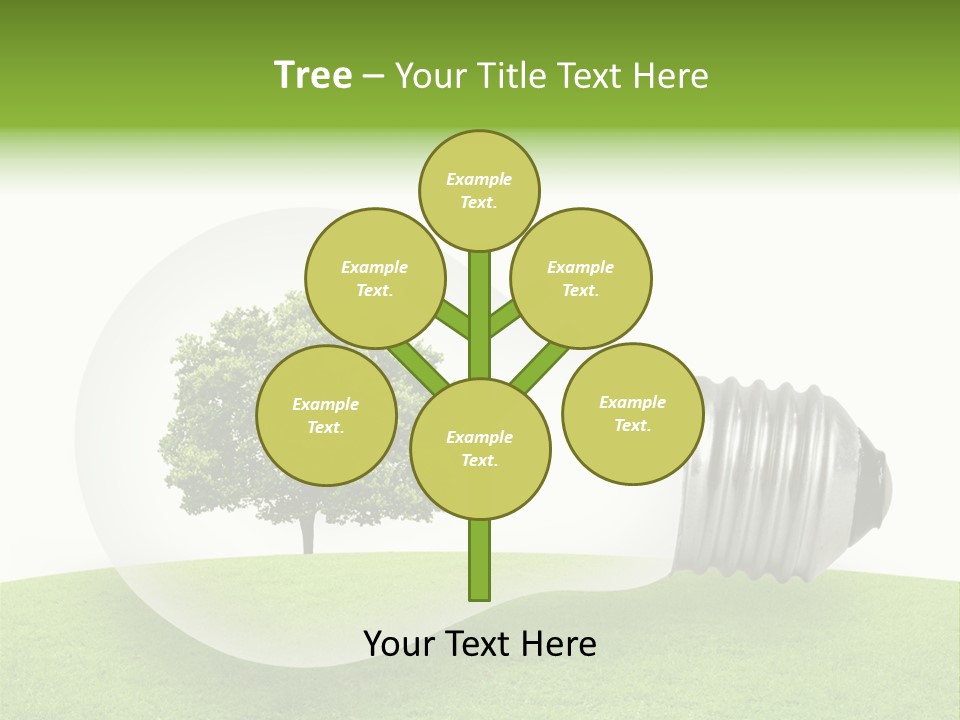 Plant Future Bulb PowerPoint Template