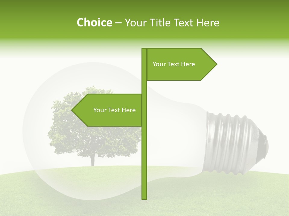 Plant Future Bulb PowerPoint Template