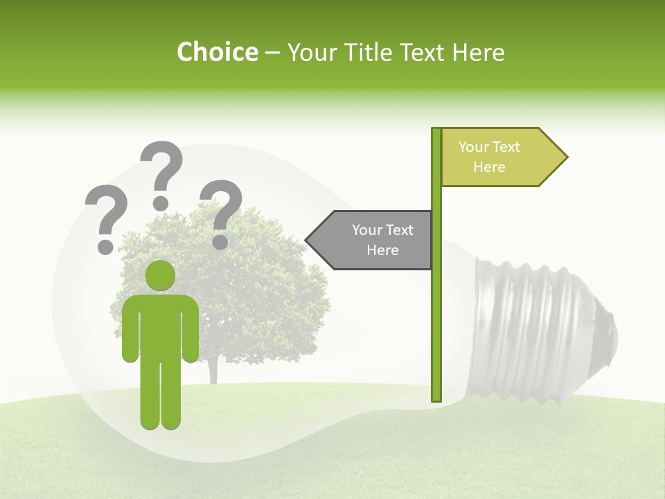 Plant Future Bulb PowerPoint Template