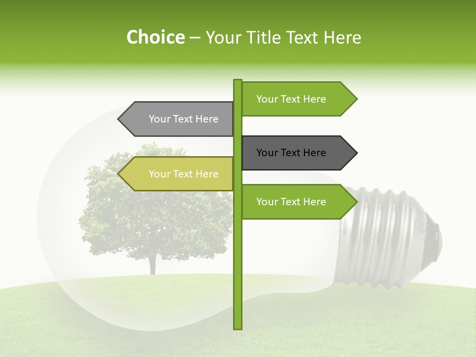 Plant Future Bulb PowerPoint Template