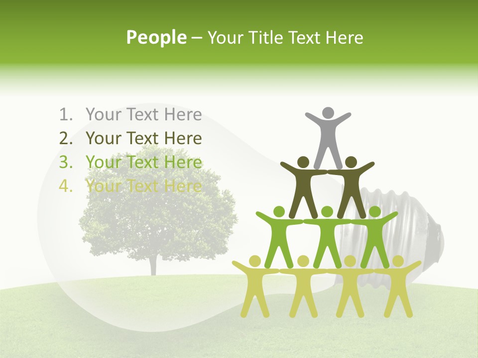 Plant Future Bulb PowerPoint Template