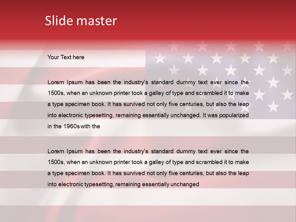 United Symbolic Glory PowerPoint Template