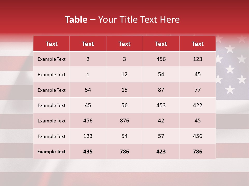 United Symbolic Glory PowerPoint Template