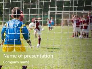 Goal Soccer Game PowerPoint Template