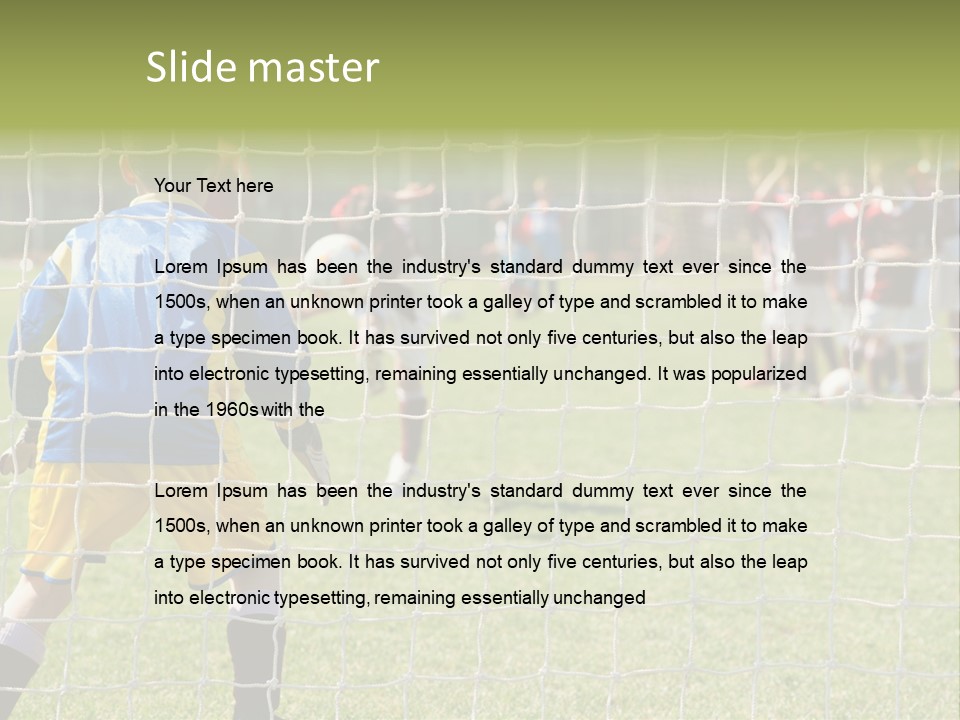 Goal Soccer Game PowerPoint Template