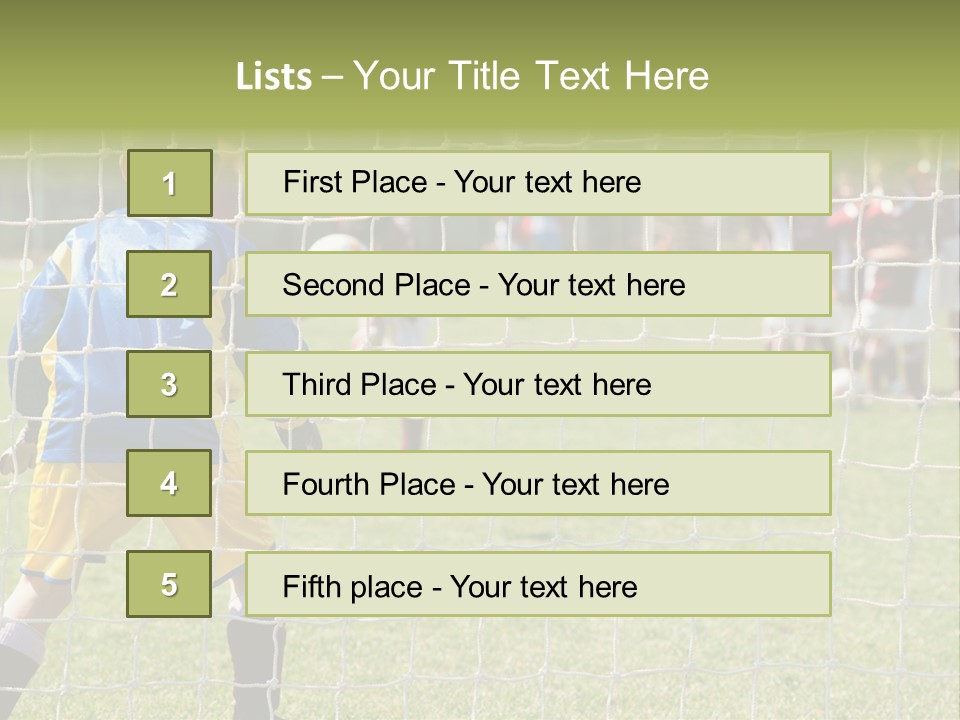 Goal Soccer Game PowerPoint Template