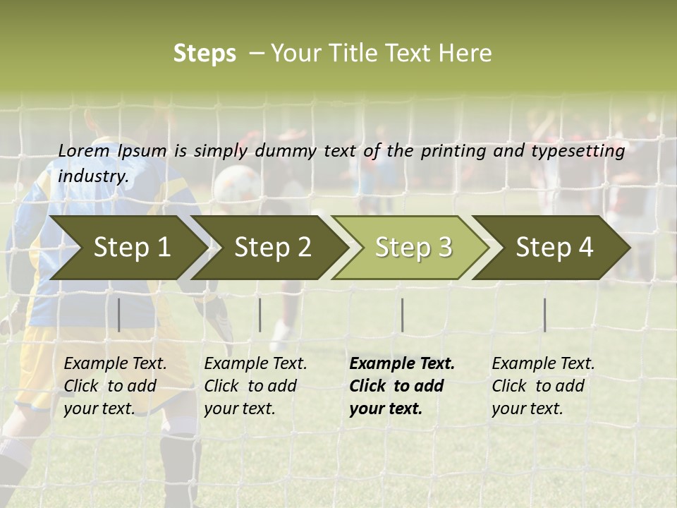Goal Soccer Game PowerPoint Template