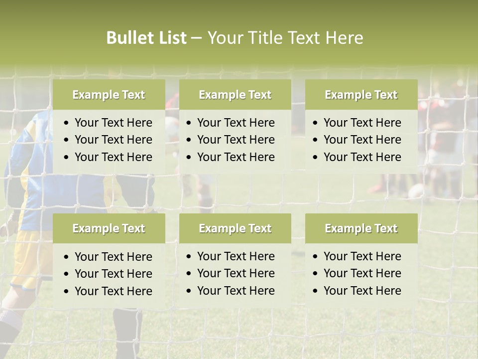 Goal Soccer Game PowerPoint Template
