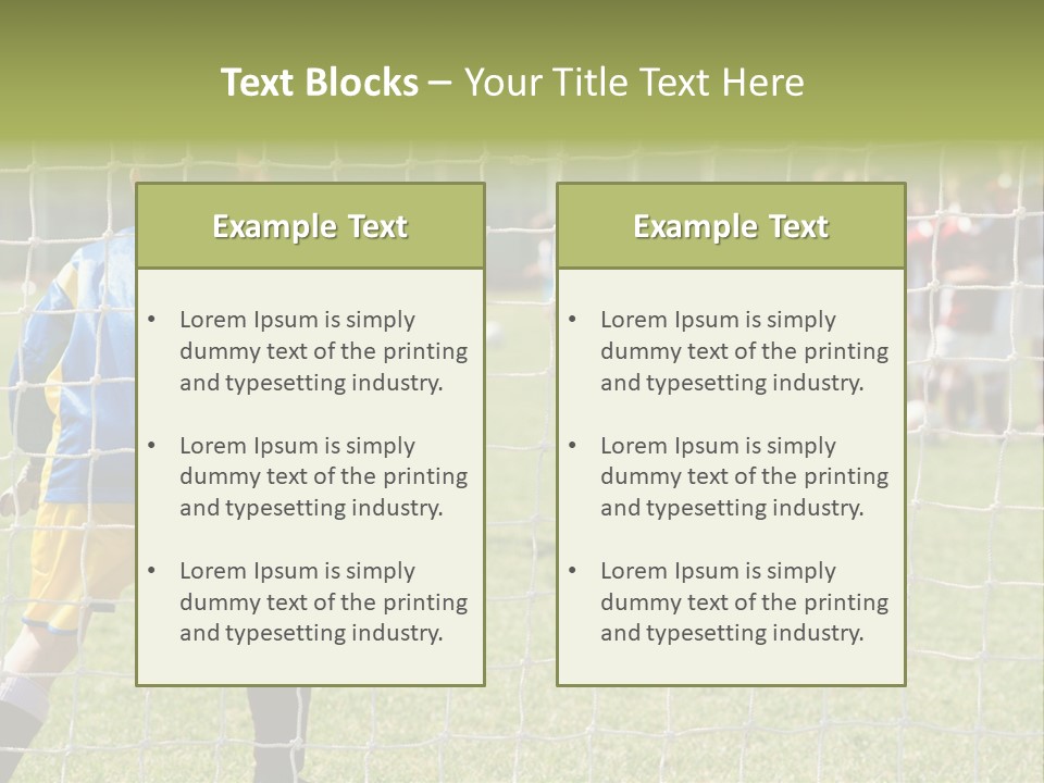 Goal Soccer Game PowerPoint Template
