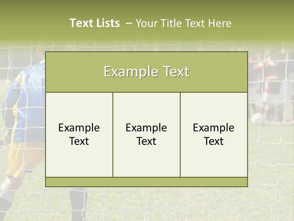 Goal Soccer Game PowerPoint Template