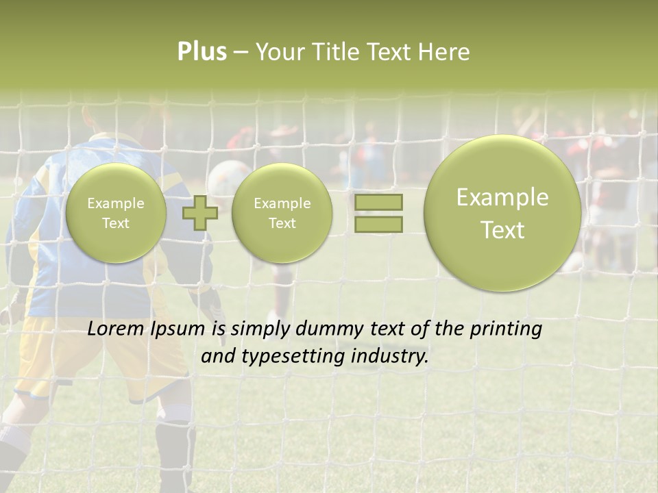 Goal Soccer Game PowerPoint Template