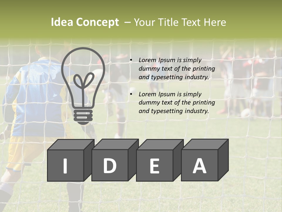 Goal Soccer Game PowerPoint Template
