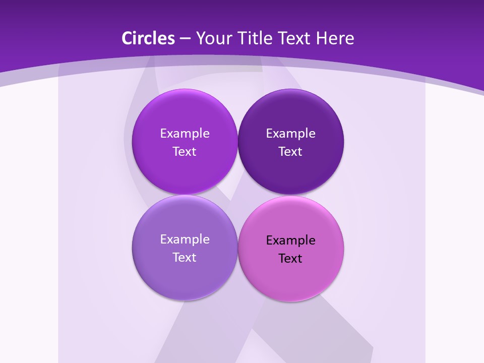 Awareness Ribbon Cause Pancreatic PowerPoint Template
