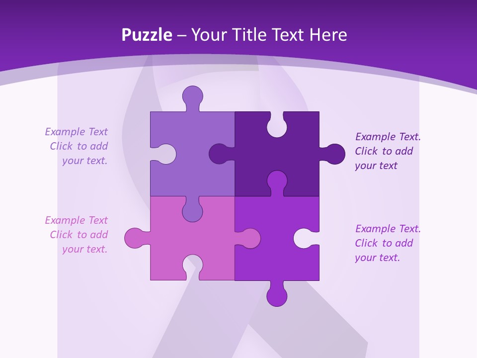 Awareness Ribbon Cause Pancreatic PowerPoint Template